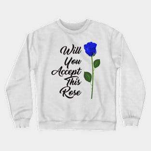 Rose Blue Crewneck Sweatshirt